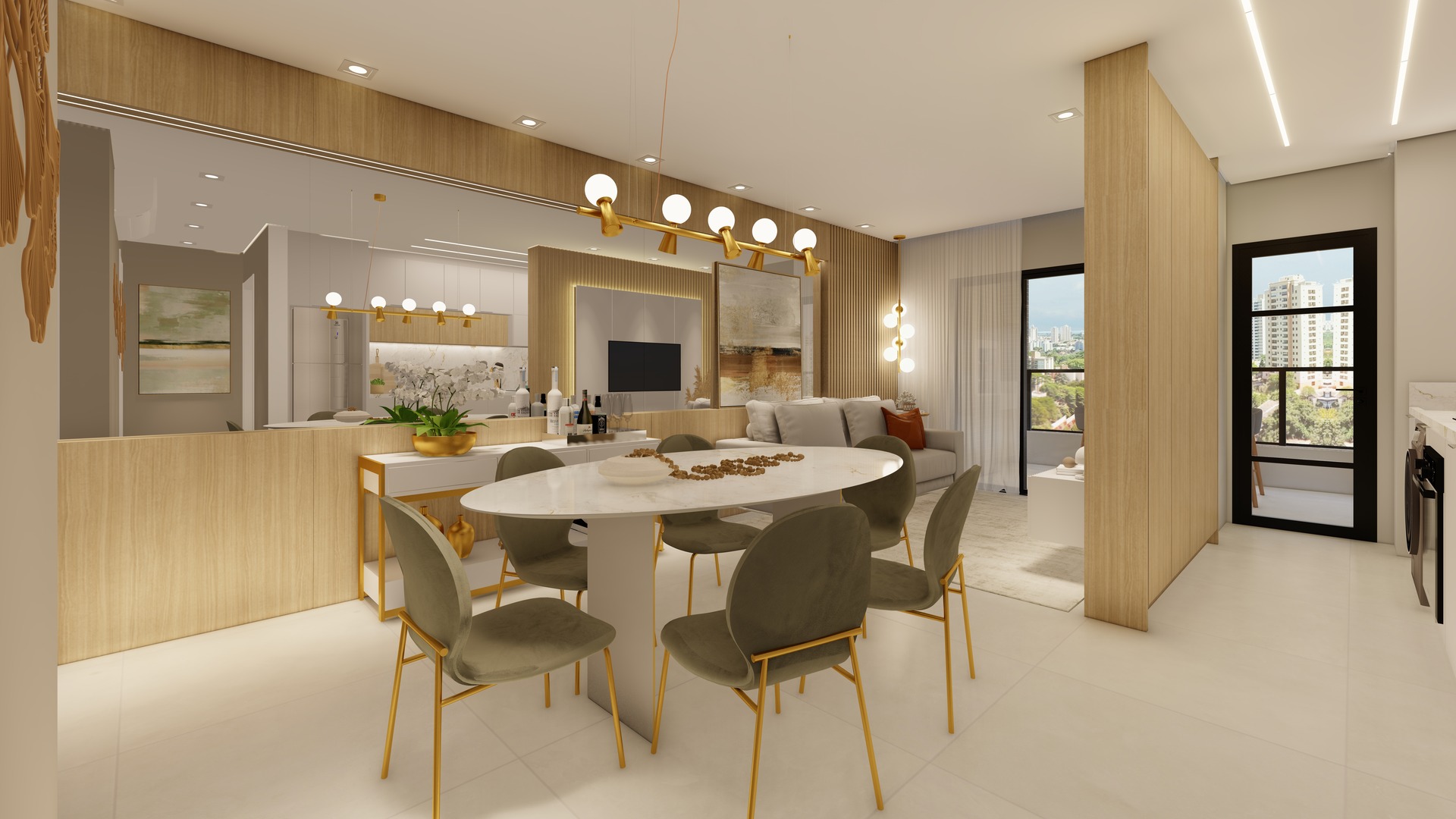 Render_Apto Modelo Sala_REV_01_3 - Foto